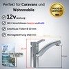 Comet Capri Motorhome Single Lever Mixer Tap 12 V Chrome