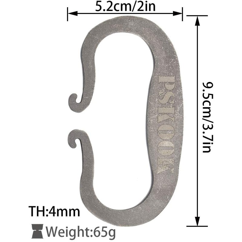 PSKOOK Flint and Steel Single High Carbon Steel Fire Striker
