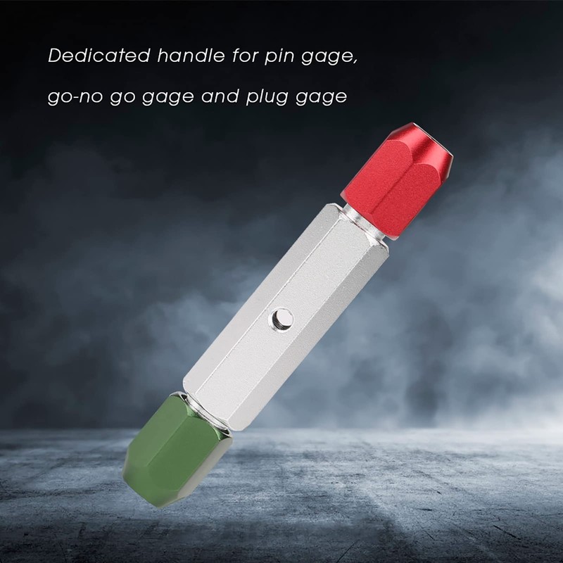 POCREATION Pin Gage Handle, Double End Aluminum Alloy Pin Gage