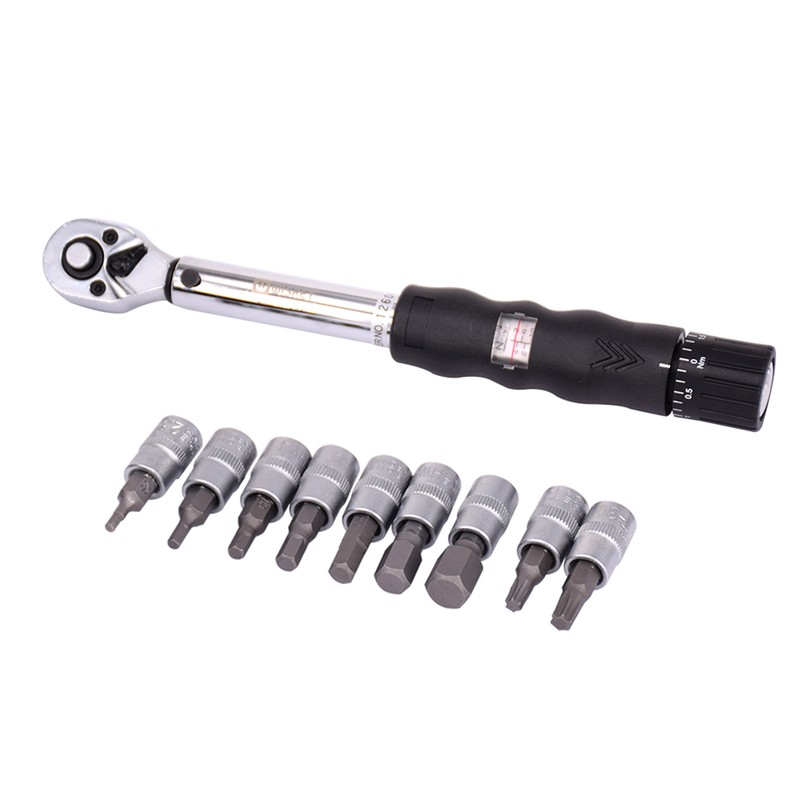 1/4" DR 2-14Nm Bike Torque Wrench Set Bicycle Repair Tools