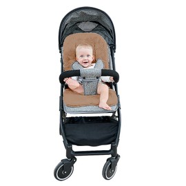 Baby Plush Seat Cover for Pushchair, Soft Warm Seat Cushion, Baby Seat Insert, Pram Cushion, Sports Seat, Winter for Buggy, Child Seat, Baby Seat, Bicycle Trailer, Easy Attachment, 76 x 37 cm