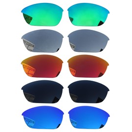 Acefrog 5 Pairs Polarized Replacement Lenses for Oakley Half Jacket 2.0 OO9144 Sunglasses, Perfectly Fit, Shatterproof, Anti-scratch, Value Pack