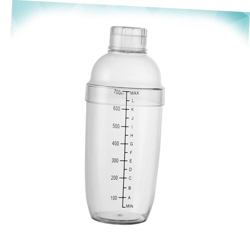 BIUDECO Milk Tea Shaker Fall with Scale 700ml Resin Bottle