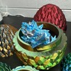 3D Printed Articulated Dragon Scale Eggs - Size: XXL Rainbow
