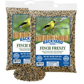 Backyard Seeds Finch Frenzy Wild Bird Seed Mix - for Small Songbirds - Attracts Goldfinches, House Finches, Purple Finches & More (40 Pounds)