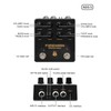 Distortion Effect Pedal 2 Channel Electric Guitar Accessories NDS‑5 with