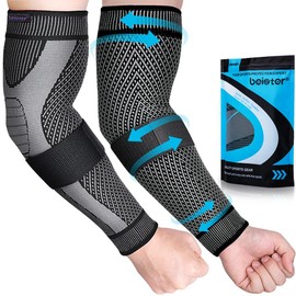 beister 20-30 mmHg Compression Arm Sleeves with Elastic Strap