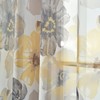 Lush Decor Leah Floral Sheer Window Curtain Panels, Pair, 52"