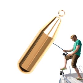 Fishing Lines Weights - Copper Drop Shot Weights Water Drop Sinkers - Portable Saltwater Fishing Sinkers Surf Fishing Gear for Saltwater Freshwater