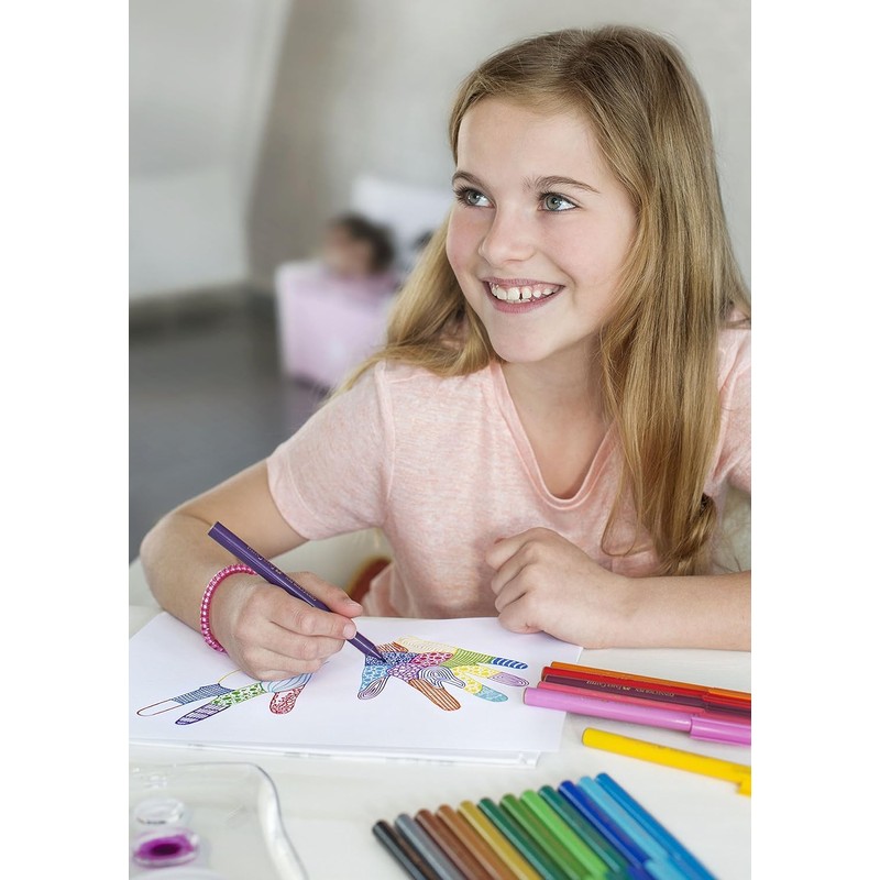 Faber-Castell F155520 Connector Pen Colour Marker 20 Pack, (11-200-A)