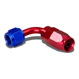 6AN 90-Degree Swivel Fuel Line Hose Flare Union Adapter With Reusable End