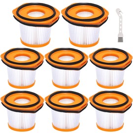 8 Pack Vacuum Filter Replacement for Shark WS620 WS632 WS630 Filter,Combatible With Shark Wandvac System WS633 WS632RGBRN WS632PKBRN WS632GNBRN WS632GDBRN WS632BLBRN, Replacement to Part # XFFWV360
