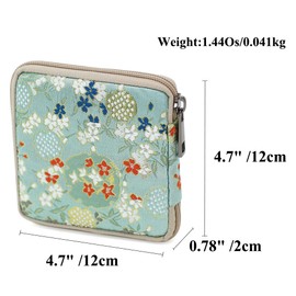 BBORGDC Floral Jacquard Bifold Wallet for Women - Breathable Mesh Zipper Credit Cards Holder & ID Case - Small Travel Card Organizer - Unique Original Design