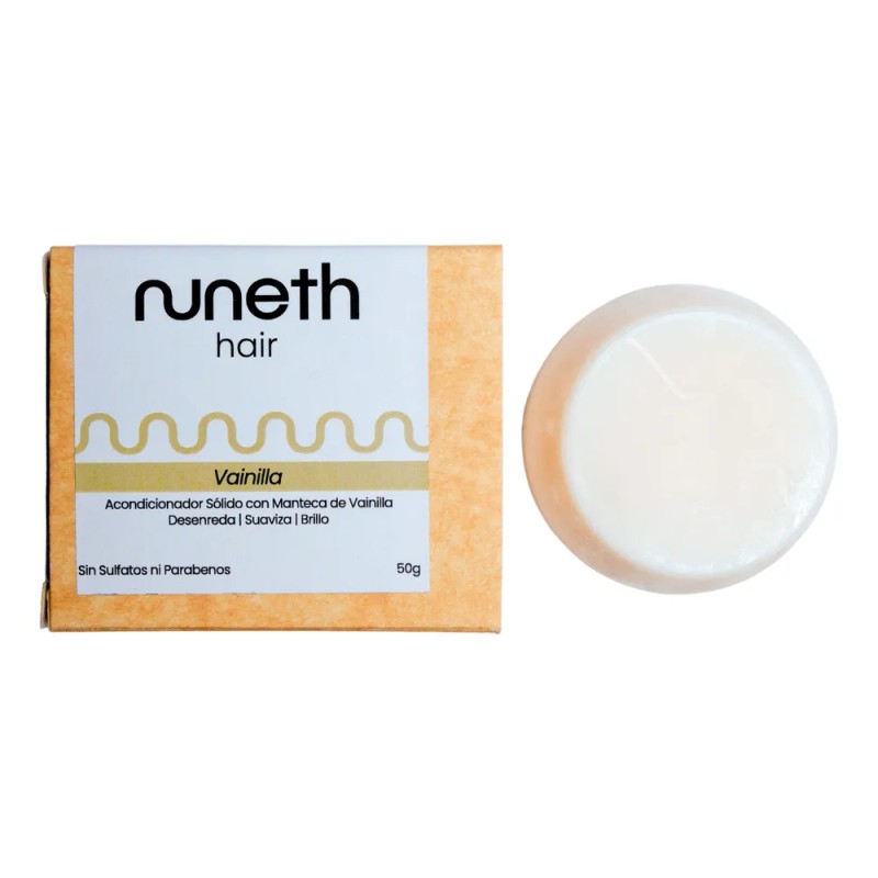 Acondicionador Sólido Vainilla Desenredante - Nuneth, 50gr