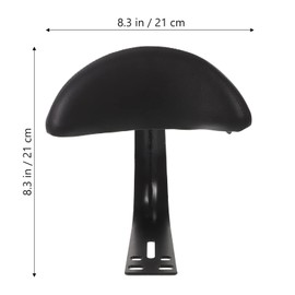 BESPORTBLE Bicycle Backrest Attachment Bicycle Saddle Backrest Cushion for E-Bike Parts Accessories Black