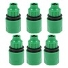 6Pcs Garden Irrigation Hose Fitting, Quick Connector Hose Pipe Adapter,