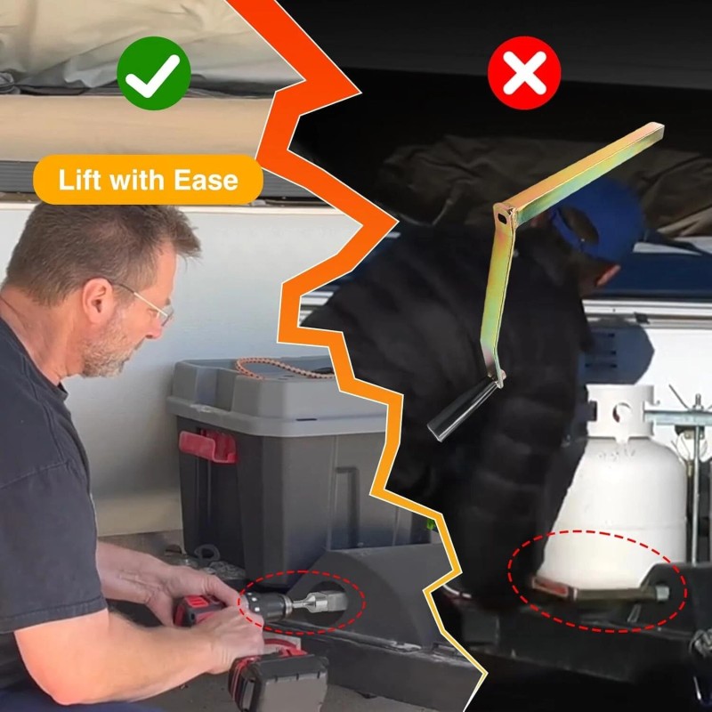 AUTOPROSUPPLY123 Drill Adapter Pop Up Camper Jack Drill Adapter for