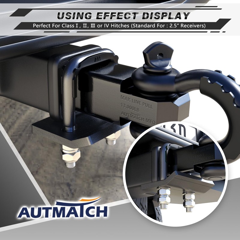 AUTMATCH Hitch Tightener Anti Rattle Stabilizer - Heavy Duty Hitch