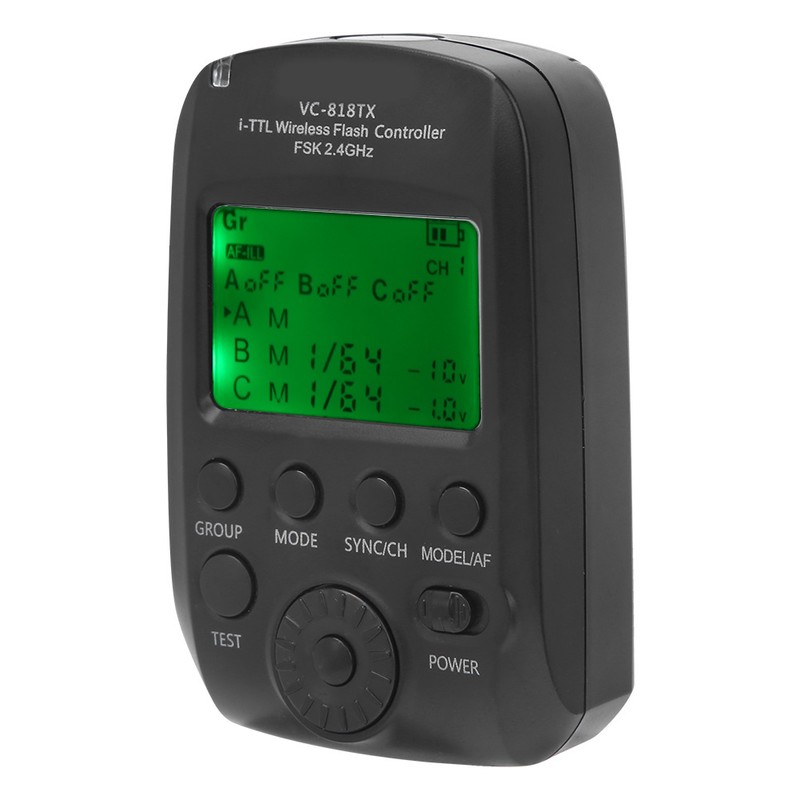 VISICO VC-818TX I TTL High Speed Sync Flash Trigger 2.4G
