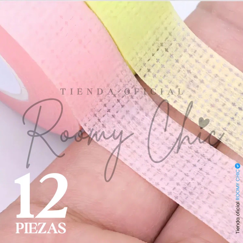 Cintas Extensión Pestañas Micropore Papel Cinta