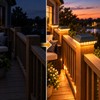 2-Pack Solar Post Cap Lights for 3.5 & 4-Inch Square
