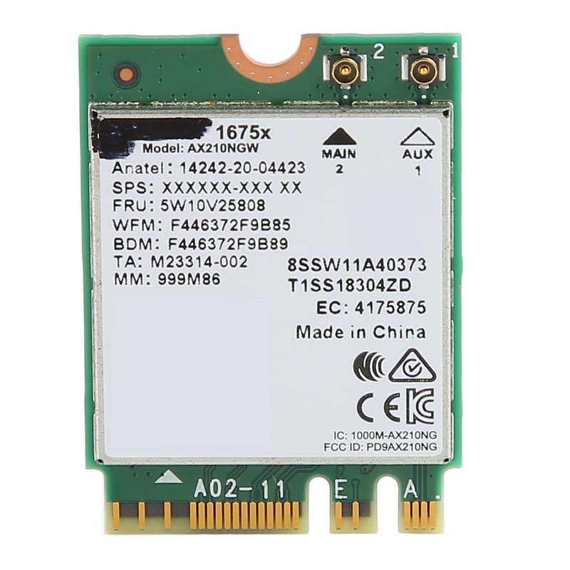 WiFi Card Wireless Tri Band 1675X AX210NGW M.2 NGFF WI‑FI6E