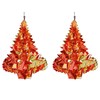 Foil Ceiling Decorations Red / Gold Christmas 2 Tone -