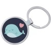 Whale Love Keychain - Includes 1.25 Inch Loop for Keys