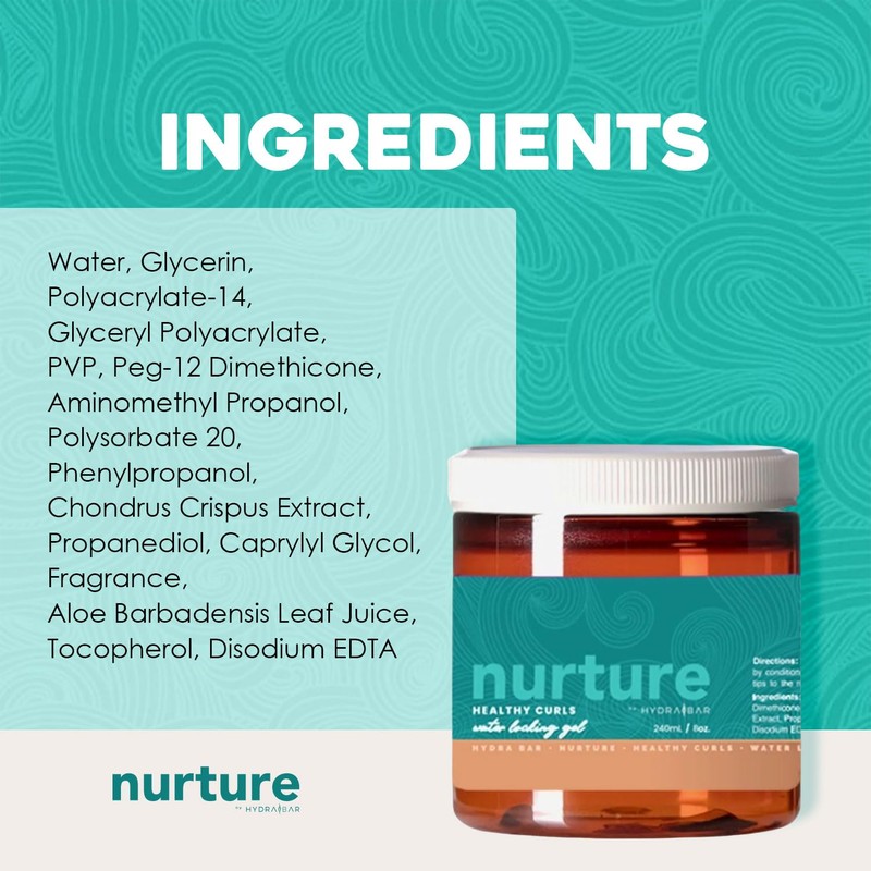 Nurture Healthy Curls Water-Locking Gel for Women, Curl Activator and