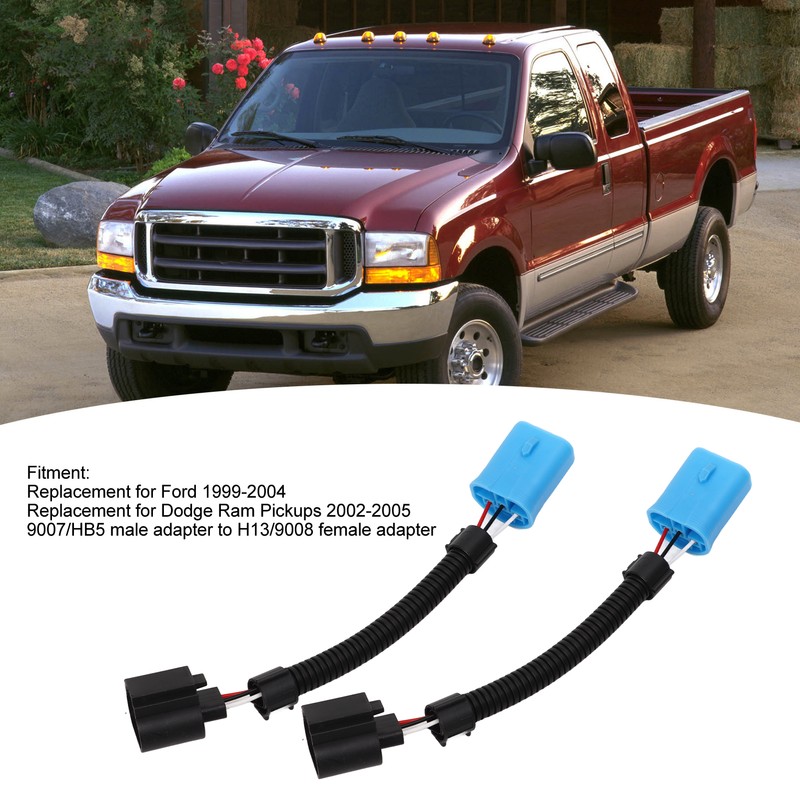 Headlight Conversion Harness 9007 9004 HB5 Male to H13 9008
