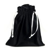 Miuco 2PCS Velvet Drawstring Pouch Storage Bag Large Black 12.5