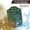 FKNSGR Hot Tub Safety Rules Sign 2 Pack, 10 x