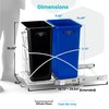 Home Zone Living 15.3 Gallon Pull Out Under Cabinet Trash