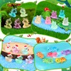 EKisemio 150 Pcs Luminous Mini Resin Animals (Ducks, Frogs, Rabbits,