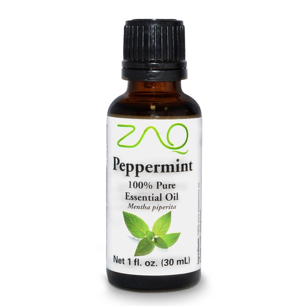 ZAQ Peppermint 100% Pure Aromatherapy Essential Oil, 1 Fl Oz Bottle