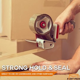 Right Pack Heavy Duty Packing Tape Brown (48MM x 66M) | Packaging Tape | Parcel Tape | Secure Sticky Sealing Tape for Parcel Boxes, Large Postal Bags | Parcel Tape for Packing Boxes (36)