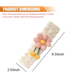 GAOLAOSY 2PCS Cute Flower Car Seat Belt Cover Pads, Soft Safety Belt Shoulder Pad, Floral Auto Seat Strap Pad Neck Cushion Protector, Universal Car Accessories for More Comfortable Driving (Pink)