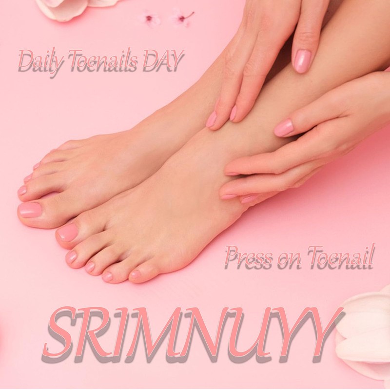 Square Press on Toenails Short Silver French Tip Fake Toe