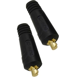 Welding TIG Cable Panel Connector-plug Black DKJ10-25 200Amp Dinse Quick Fitting 2pk