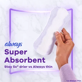 Always Daily Extra Protect Liners, Long Length, Unscented Panty Liners, 136 Count