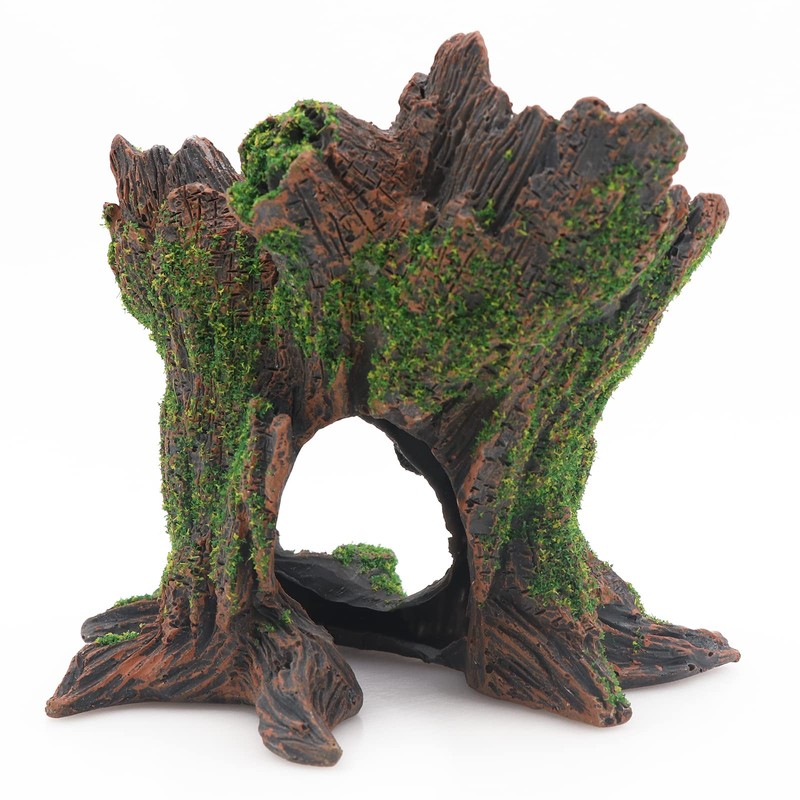 AQUA KT Aquarium Landscape Tree Stump Trunk Hollow Betta Cichlid
