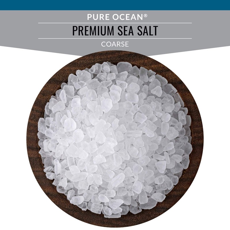 SaltWorks Premium Sea Salt, Coarse, Artisan Pour Spout Pouch, Pure