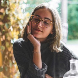 LJCZKA Blue Light Filter Glasses Women Men Round Blue Light Glasses Computer Glasses Gaming Glasses Anti Eye Strain Anti Fatigue Screen Glasses, leopard
