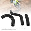 3PCS Silicone Radiator Coolant Hose Pipe Kit Stable Connection Leak