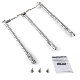 SafBbcue 69787 Grill Burner Tubes for Weber Grill GS4 Spirit II & Spirit 300 Series Grill Parts Weber Spirit E310 E315 E320 E330 S310 S315 SP310 SP320 Burner Tube Set Replacement Parts,Stainless Steel