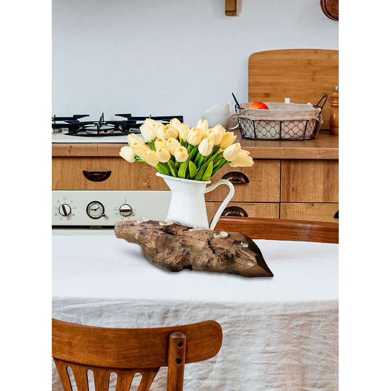 Natural Trunk Tea Light Holder