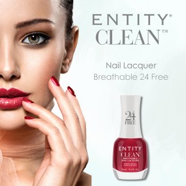 Entity Clean Dare To Blush Breathable Nail Lacquer, 0.5, Vegan and Cruelty Free Nail Polish with Added Biotin, Halal Fingernail Polish, Pink Nail Polish
