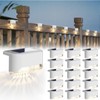JACKYLED Solar Deck Lights 16 Pack Solar Fence Light Solar