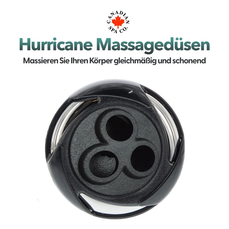 Canadian Spa CO. Hurricane Rotating Nozzle Massage Nozzle Pool Diameter