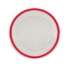 NRS Healthcare Red small Rimmed Plate